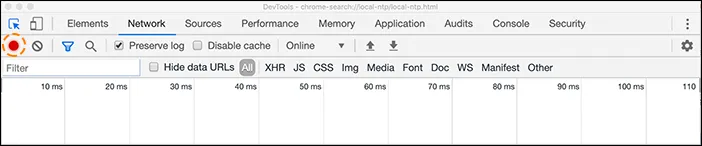 HAR record button in chrome dev tools.