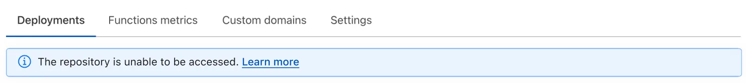 Pausing a deployment in the Settings of your Pages project